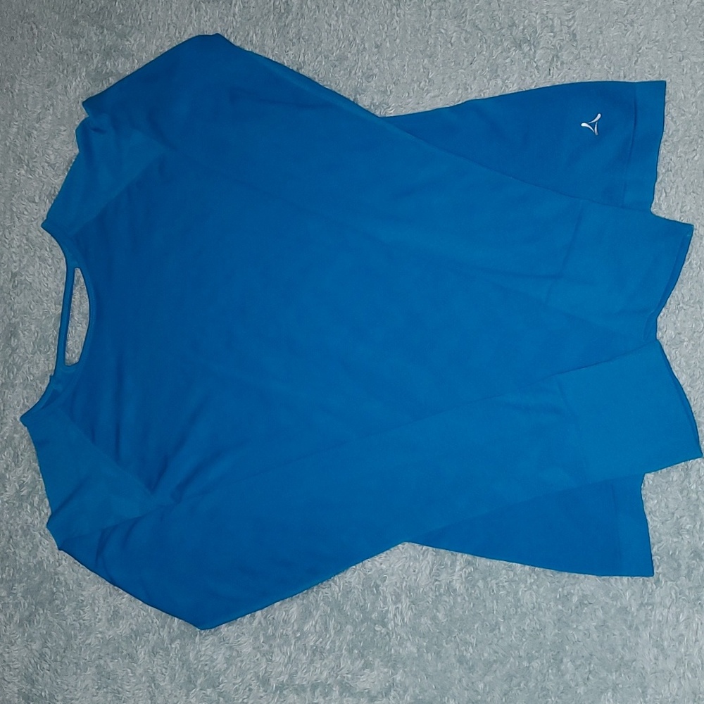 Aspire Womens Tuquoise Blue Activewear Long Sleeve Size Medium
